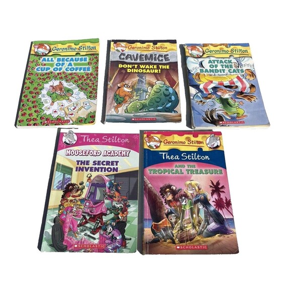 Lot of 5 Geronimo Stilton Thea Stilton Books Mice & Mouse Friends in EC! - Picture 1 of 7